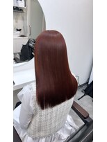 ミラ 銀座(MILA)&nbsp;艶髪矯正×ブリーチなしオレンジカラー