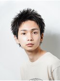 【alpha 新宿】スパイキーショートショート×ツイストパーマ