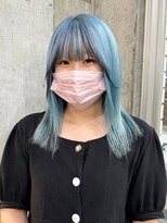 サクラ オモテサンドウ(SAKURA)&nbsp;ハイトーンカラー 水色カラー 表参道