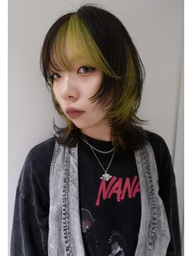 ウクク(UCUCU) wolf layer × block color