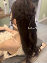 メイ 池袋(mei)&nbsp;ヘアアレンジ/ヘアセット/ハーフアップ/編み込み
