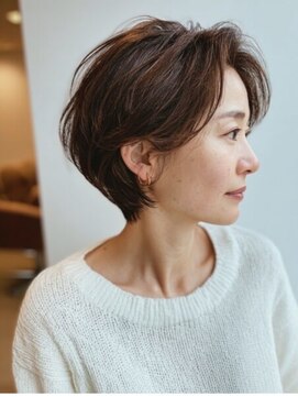 レリーノーブル 西宮北口(RelyNoble) エイジング毛対応◎くせ毛も扱いやすい大人ショート[西宮北口]