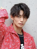 ルーシー 川越(LUCEY) センターパートフェザーパーマシャドウパーマメンズパーマ