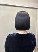 くびれヘア/暗めカラー/アプリコットオレンジ/縮毛矯正
