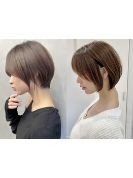 最適なバランスを見極めた小顔ショート☆顔周り・前髪に拘るショート・ボブ#韓国〈カット+3stepTR\6600〉