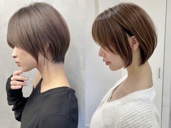 アイユー(ii+U)の写真/最適なバランスを見極めた小顔ショート☆顔周り・前髪に拘るショート・ボブ#韓国〈カット+3stepTR¥6600〉
