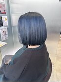 ネイビー・ボブ・ぱつんとボブ