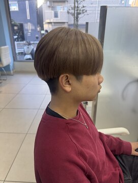 ブール 千歳烏山(bool) 刈り上げマッシュ/ブリーチカラー/メンズライク/ボーイッシュ