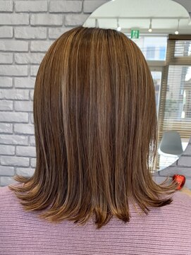 ソレイユ(soleil.) ミディアムスタイル×ハイライト