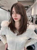 リリー(Lilley)&nbsp;【稲永麻衣】レイヤーカット+顔周りカット+ロングヘア+韓国ヘア