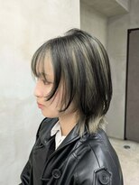 エント(ent)&nbsp;レイヤーボブ＊アンブレラカラー＊オリーブカラー