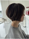 骨格補正ショートボブ
