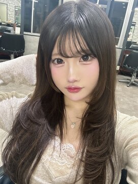 オズ 梅田店(OZ) セミロングレイヤー/バージンレミーエクステ/レイヤーカット