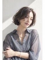 アッシュ 学芸大学店(Ash) ショートボブ/大人女性/ダークモカ/白髪ぼかし/脱白髪染め