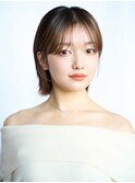 大人可愛い20代30代40代レイヤーボブ大人前髪透明感カラー