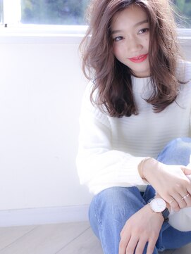 ジアン バイ ミルボン NU茶屋町+(GIEN by milbon) パーソナルカラーラベンダーアッシュ色気カール