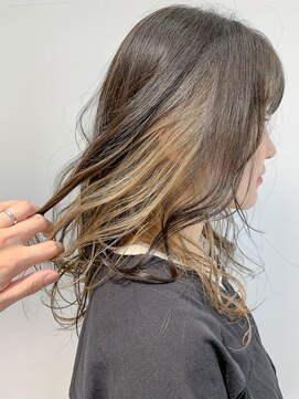 テトヘアー(teto hair) long(インナーカラー、グレージュ、グレーベージュ)