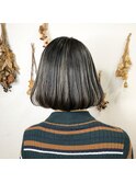 グレージュ×コントラストハイライト