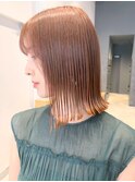 オレンジベージュ_外ハネボブネオウルフ_ba270482