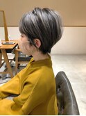 ハイトーンシルバー/耳かけショート