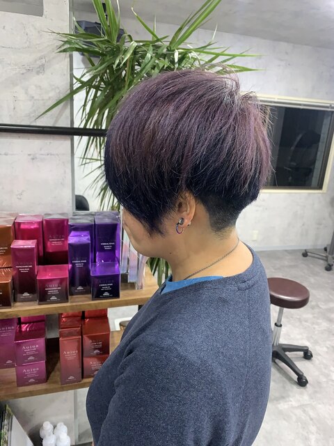 【303 HAIR AND TREATMENT】パープル×ネイビー