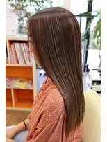 ビワテイ(Biwatei) 秋季色柔らかローライトc/髪質改善/酸性髪質改善/酸性縮毛矯正/