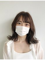 サロン マーニ(salon m ni)&nbsp;外ハネミディアム×アッシュベージュ