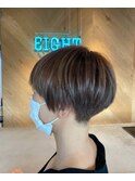 お客様スナップ　マニッシュな刈り上げショート
