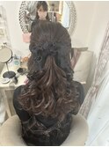 ハーフアップ【大阪梅田茶屋町ヘアセット専門店Achieve m+】
