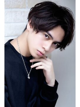 エルデ ナインズ ヘアー スタンド 川口店(elde 9's HAIR STAND) MEN’S HAIR/ブルーブラック/サーフカール