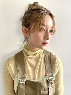 シータ(sheta) 【sheta/小林】お団子アレンジ　ミルクティーベージュ