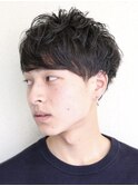 やわらかニュアンスショート×フェザーマッシュ