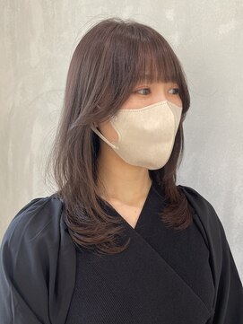 ヨーク(YOKE) 【 YOKE 】ミディアムレイヤー大人かわいい小顔ラベンダー韓国