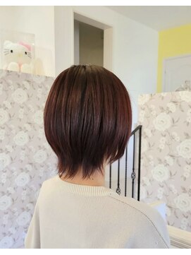 キティ(KITTY) ショート/毛先で遊べる長さ/レッドブラウン/赤髪