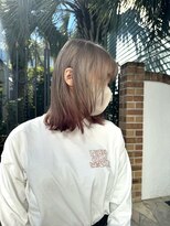 バーニーフィールズ(BURNEY FIELDS) 裾カラー　× ピンクラベンダー