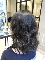 低温デジタルパーマで作る　レイヤーミディアムヘア