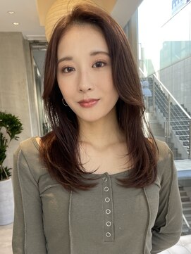 ビュートリアム 南青山(BEAUTRIUM) 韓国風レイヤー 顔周りレイヤーカット 髪質改善 イルミナカラー