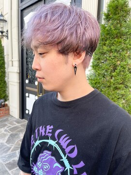 エミス バイ メルト 吉祥寺(emis by melt) 【堀惠】裾カラーハイトーンカラーブリーチカラーメンズカット