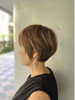 シュク 高円寺(SYUK)&nbsp;丸みショート/ハイライトカラー/ベージュカラー【SYUK 高円寺】