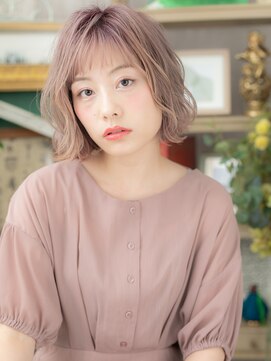 カバーヘア ブリス 大宮西口(COVER HAIR bliss) オン眉透けバング韓国風小顔インナーカラーh3大宮10代20代30代