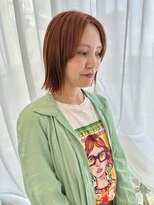 イノセントヘア(innocent.hair) ハイトーンカラーオレンジカラー