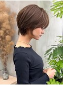 【GEEKS渋谷】くびれショート/伸ばしかけ/モカブラウン/20代30代