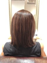 ヘアー グリーン(hair green) 30代40代50代/レイヤーボブ/白髪ぼかしハイライト