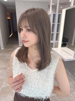 ビームズヘア 藤が丘店(Bee Ms HAIR)&nbsp;サラツヤロングベージュカラーブリーチしない透明感カラー