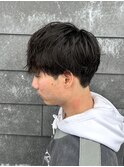 ナチュラルマッシュシャドウパーマメンズカットパーマ波巻き