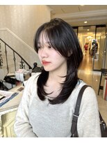 ヘアスタジオ アルス 御池店(hair Studio A.R.S)&nbsp;ハッシュカットレイヤーカットセミロング黒髪10代20代30代