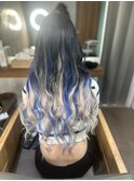 Lino バレイヤージュ×ブルーハイライト