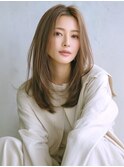 ☆ホワイトグレージュミニウルフデジタルパーマチェリーブラウン