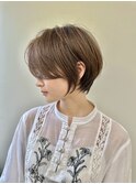 前髪長めショートボブ