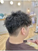 メンズカットショート◎ツイストピンパーマ刈り上げツーブロック